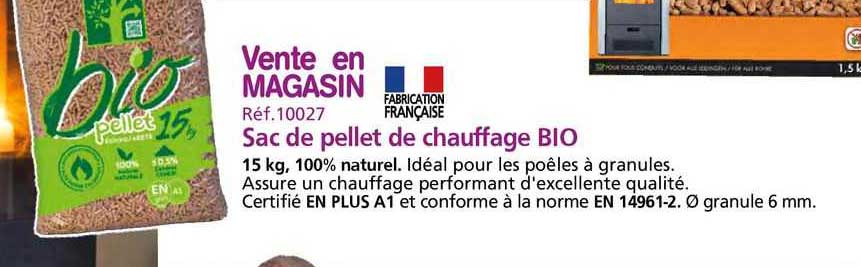 sac de pellet de chauffage bio