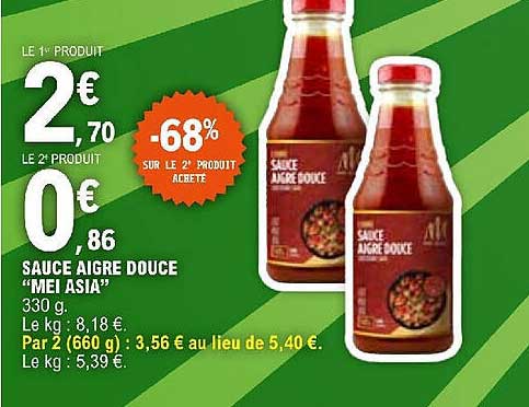 Sauce Aigre Douce "mei Asia"