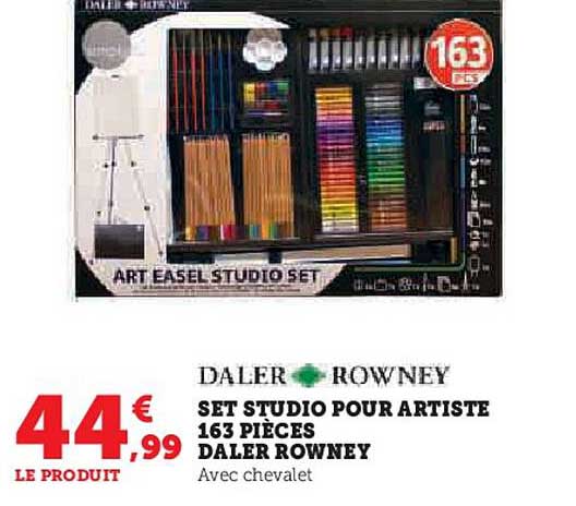 set stuido pour artiste 163 pièces daler rowney
