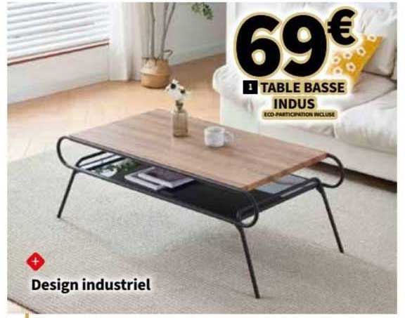 table basse indus
