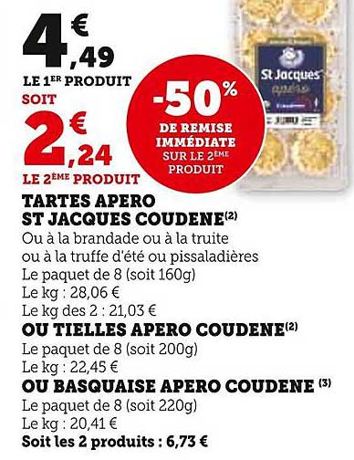 tartes apéro st jacques coudène ou tielles apéro coudène ou basquaise apéro coudène