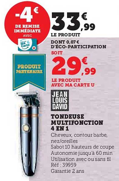 tondeuse multifonction 4 en 1 jean louis david