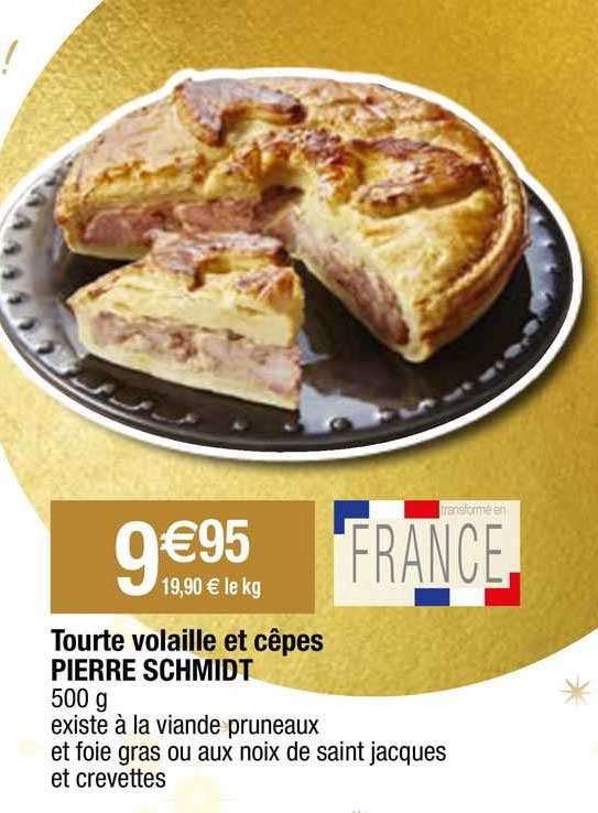 tourte volaille et cêpes pierre schmidt