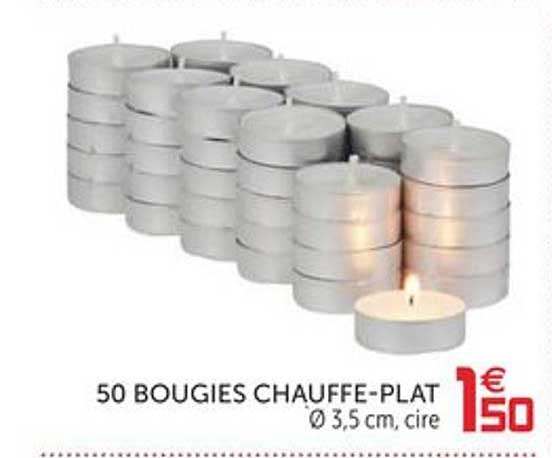 50 bougies chauffe-plat
