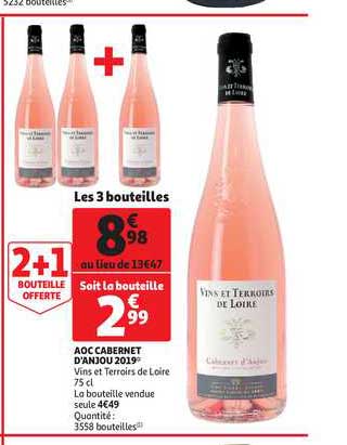 Aoc Cabernet D'anjou 2019 Vins Et Terroirs De Loire