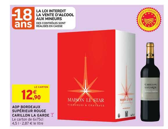 aop bordeaux supérieur rouge carillon la garde