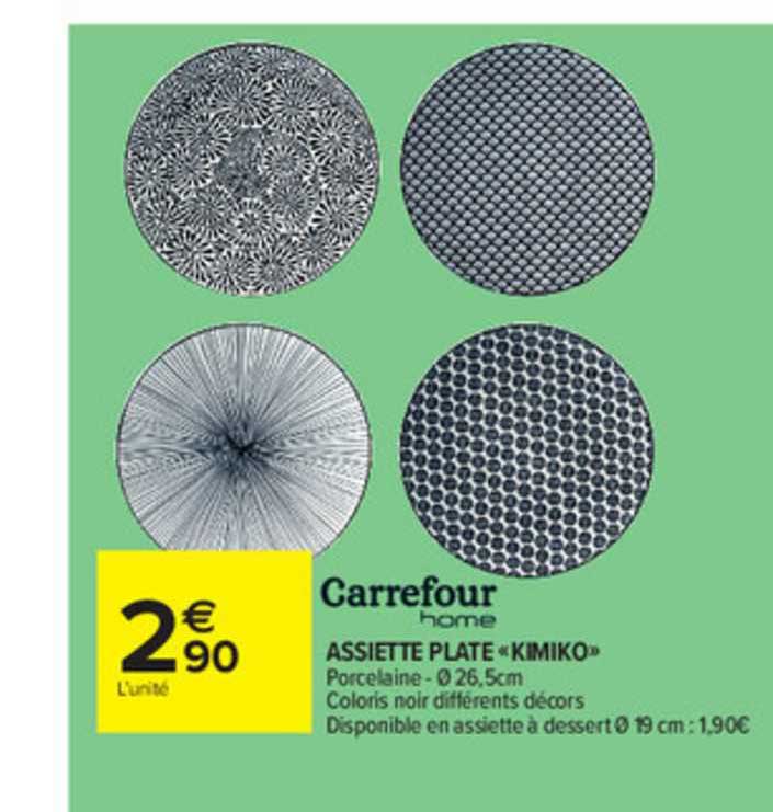 Assiette Plate «kimiko»