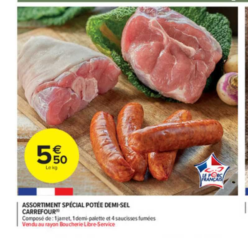 assortiment spécial potée demi-sel carrefour
