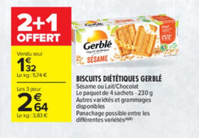 Biscuits Diététique Gerblé
