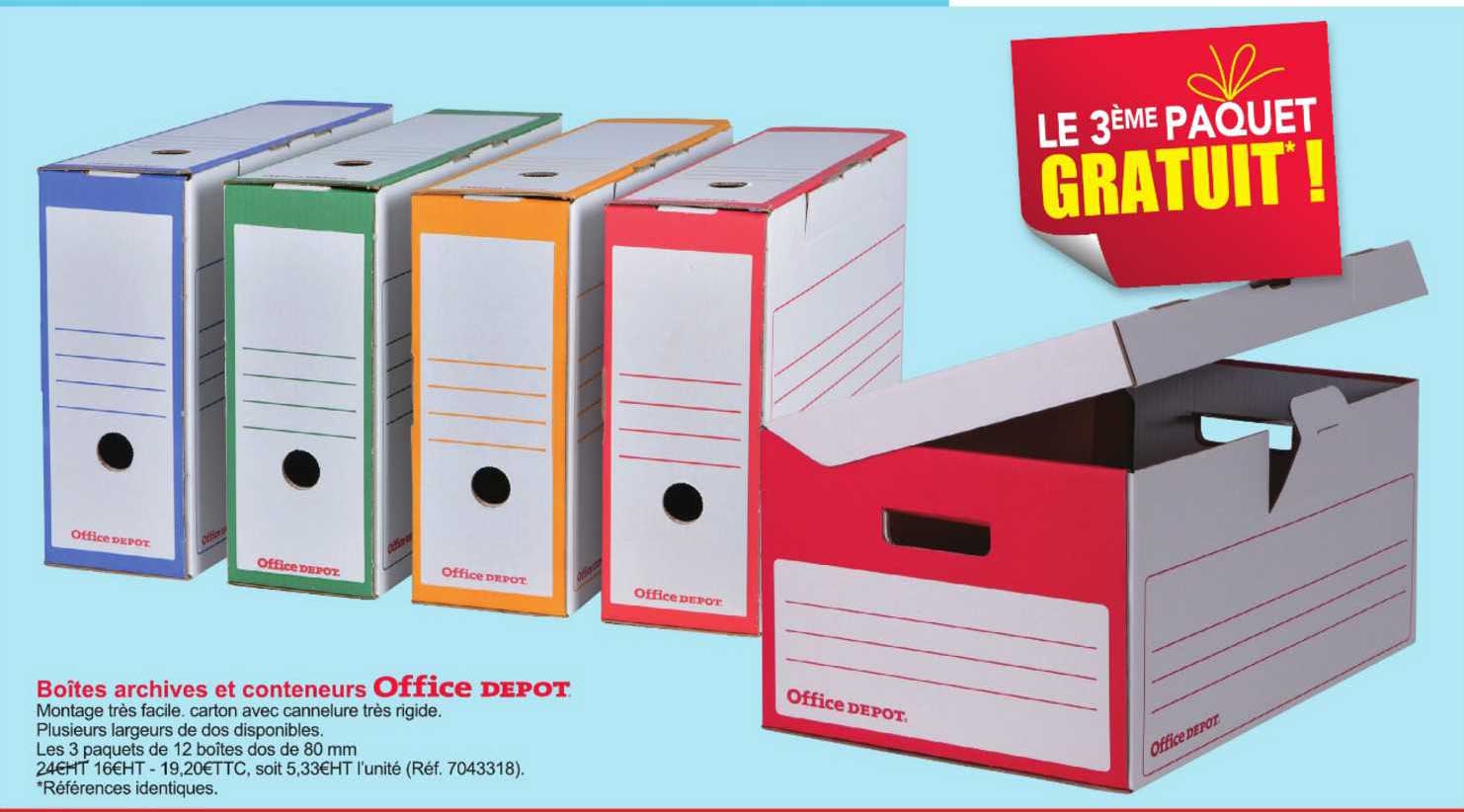 Boîtes Archives Et Conteneurs Office Depot
