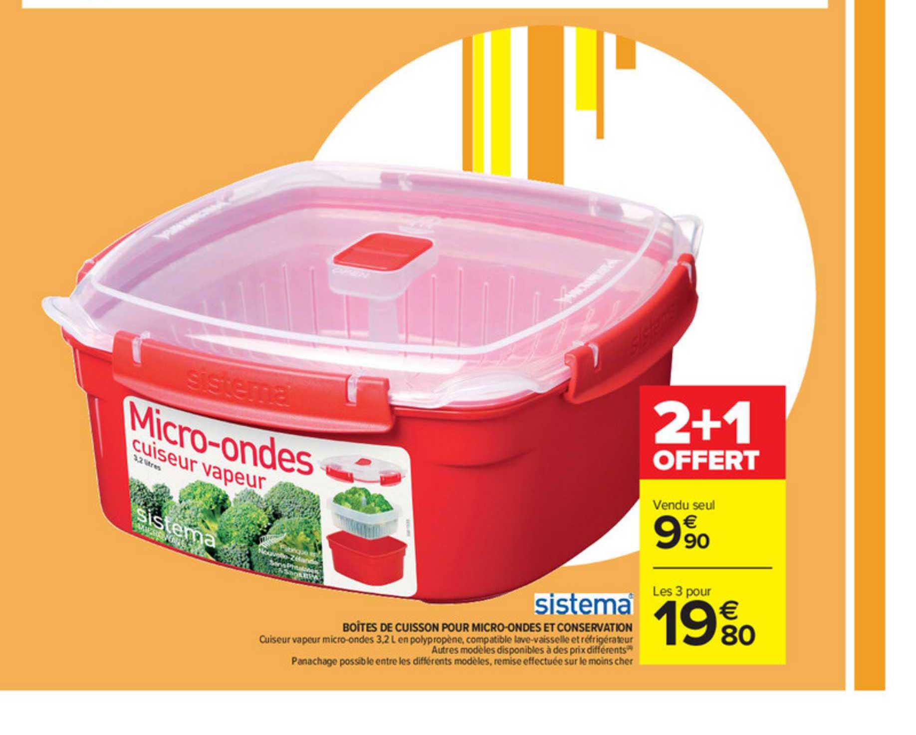 Boîtes De Cuisson Pour Micro-ondes Et Conservation Sistema