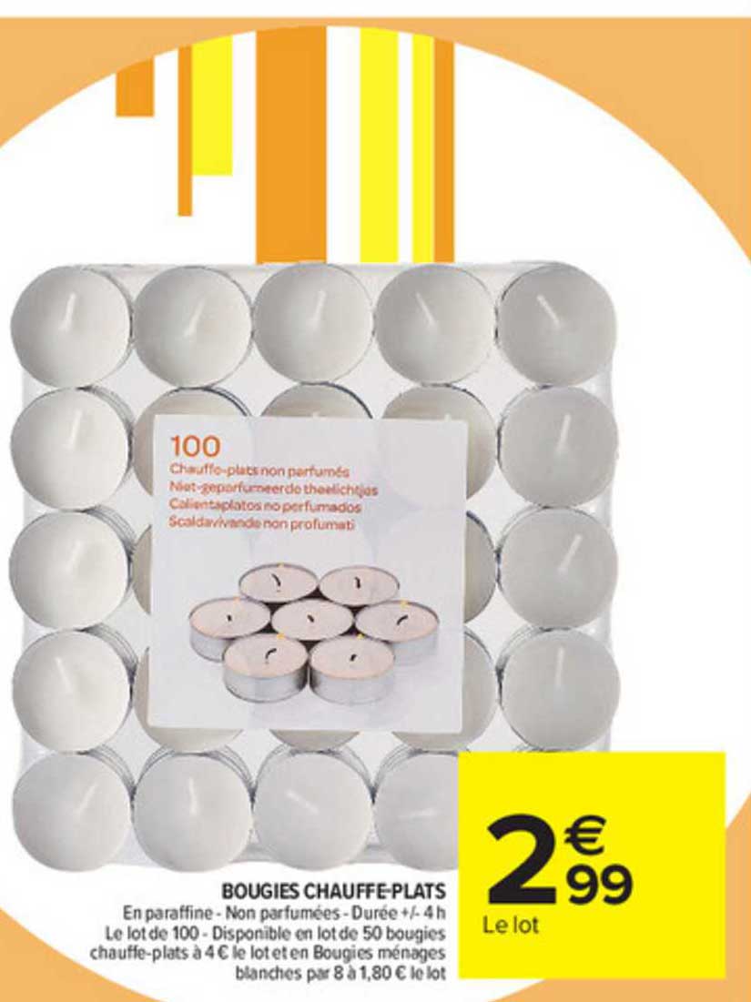 bougie chauffe-plats