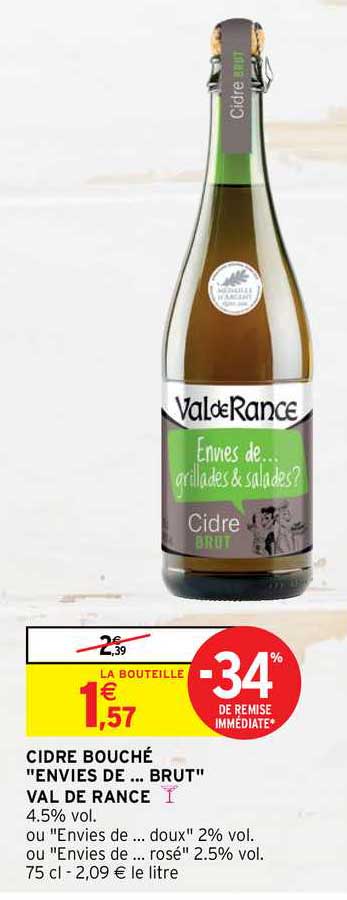 cidre bouché "envies de ...brut" val de rance