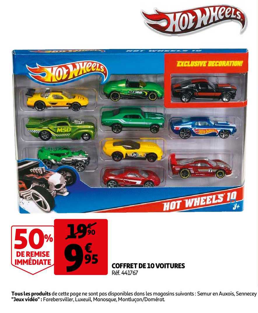 Coffret De 10 Voitures Hotwhells