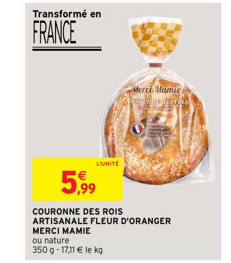 couronne des rois artisanale fleur d'oranger merci mamie