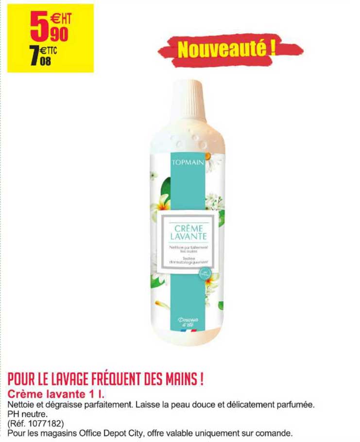 crème lavante 1l topmain
