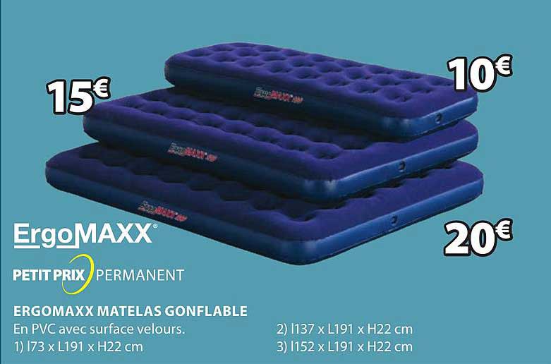 ergomaxx matelas gonflable