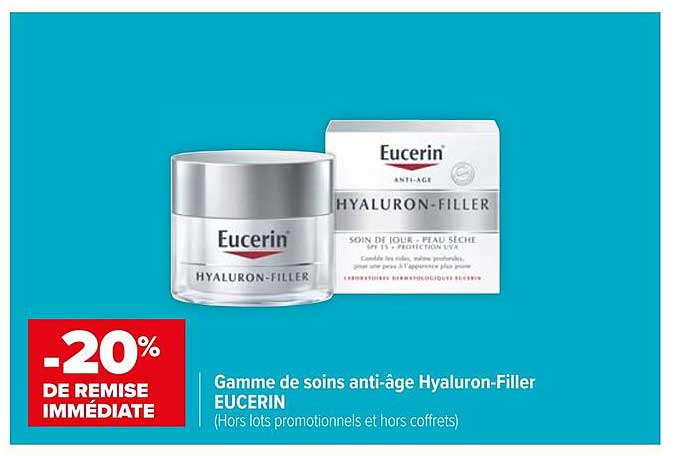 gamme de soins anti-âge hyaluron-filler eucerin
