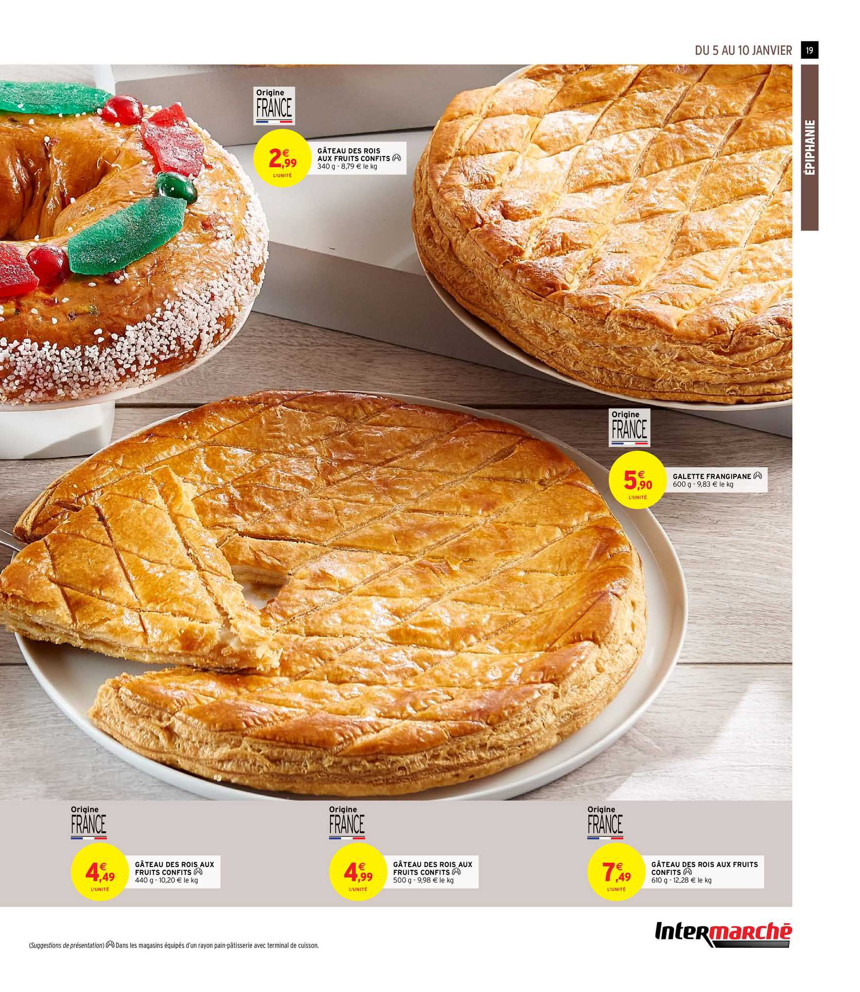 gateau des rois au fruits confits, galette frangipane