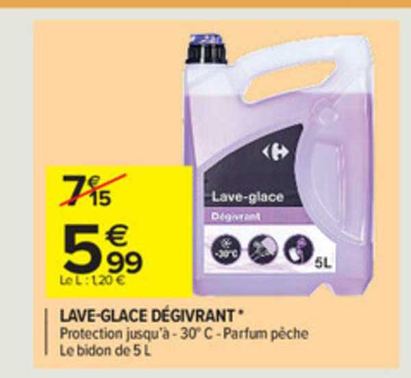 Lave-glace Dégivrant