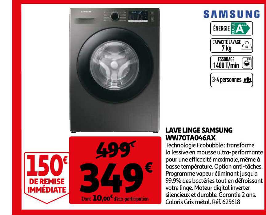 lave linge samsung