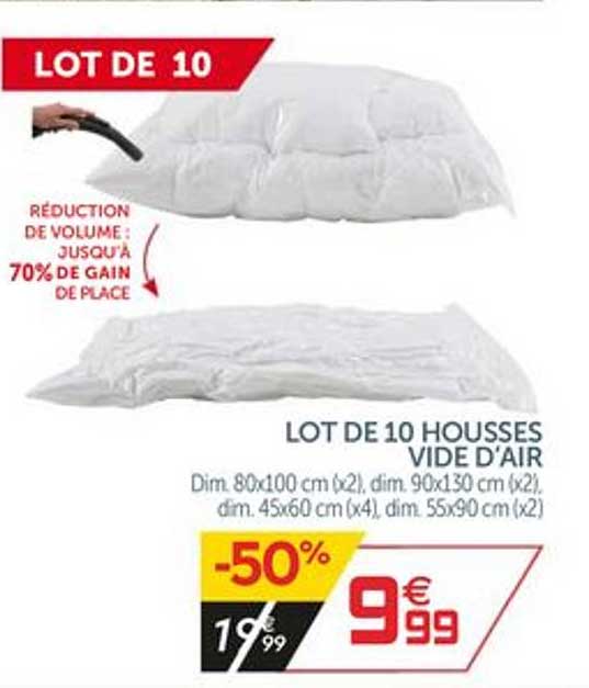 Lot De 10 Housses Vide D'air