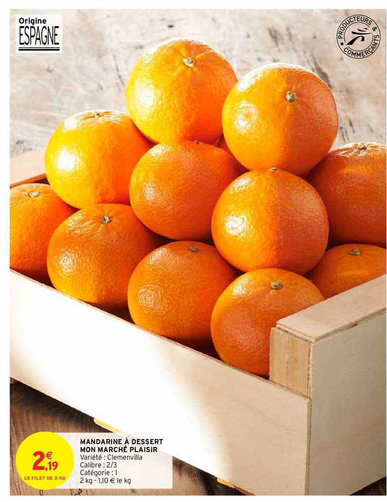 mandarine à dessert mon marché plaisir
