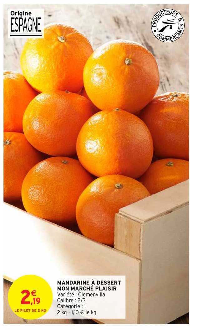 mandarine à dessert mon marché plaisir