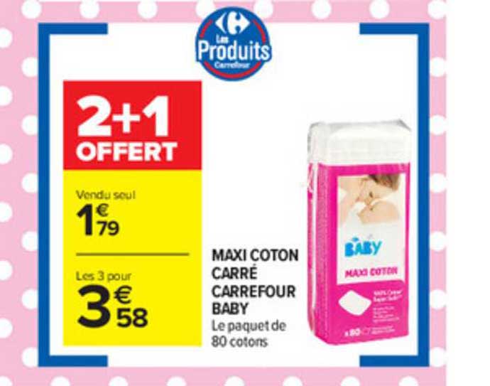 Maxi Coton Carré Carrefour Baby