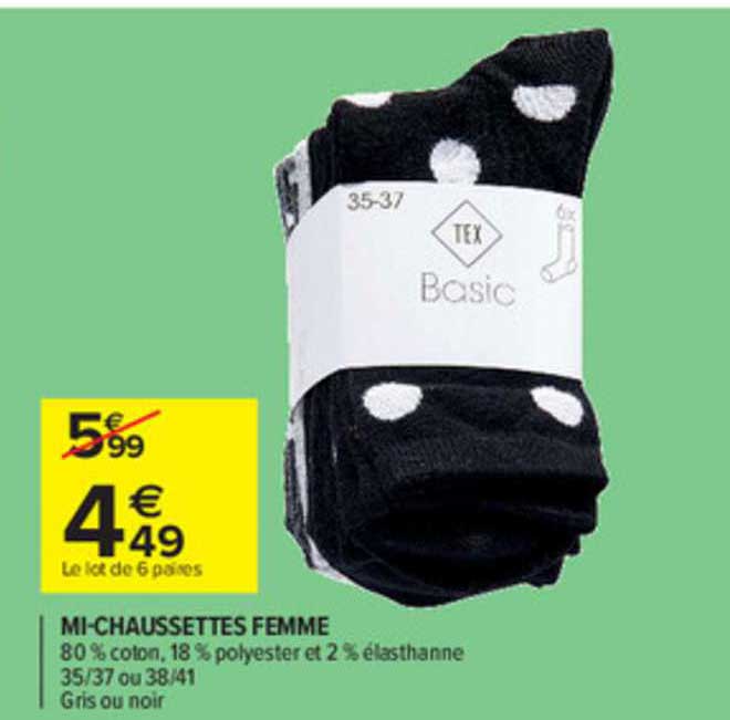 mi-chaussettes femme tex