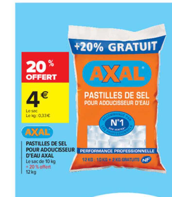 Pastilles De Sel Pour Adoucisseur D'eau Axal