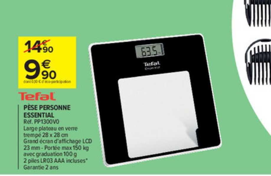 pèse personne essential tefal
