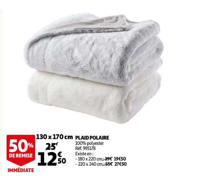 Plaid Polaire 130 X 170 Cm