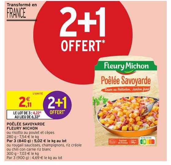 poêlée savoyarde fleury michon