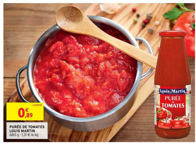 purée de tomates louis martin