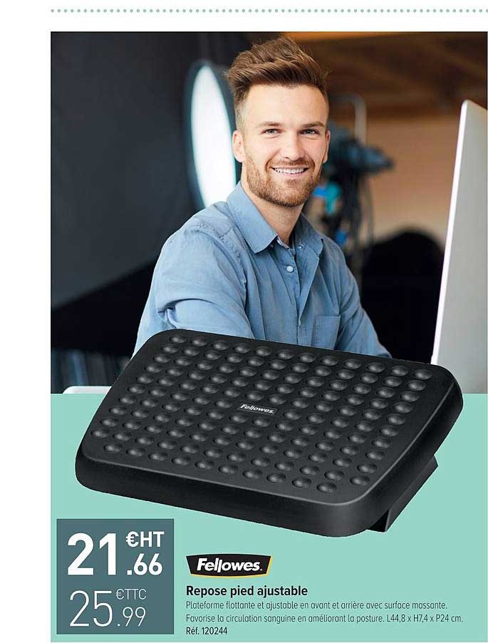 repose pied ajustable fellowes