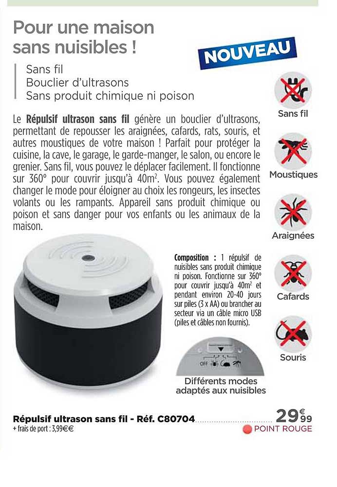 répulsif ultrason sans fil