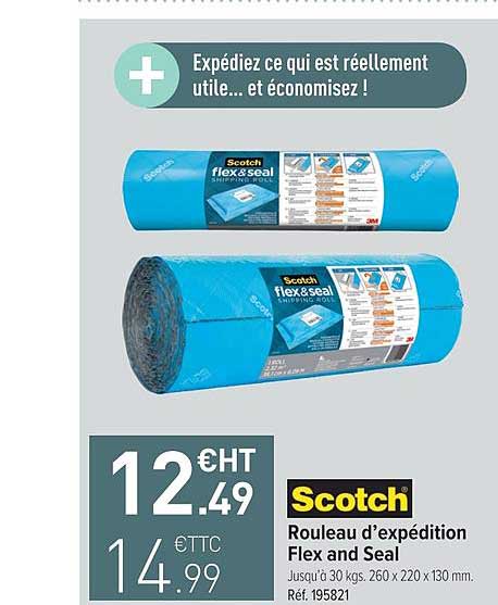 rouleau d'expédition flex and seal scotch