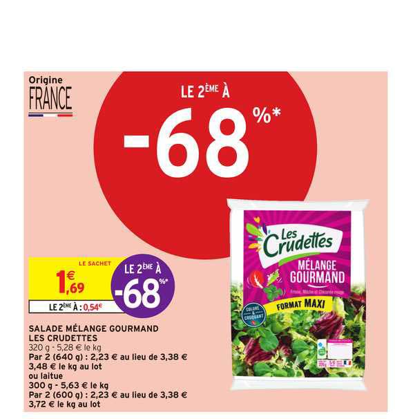 Salade Mélange Gourmand Les Crudettes