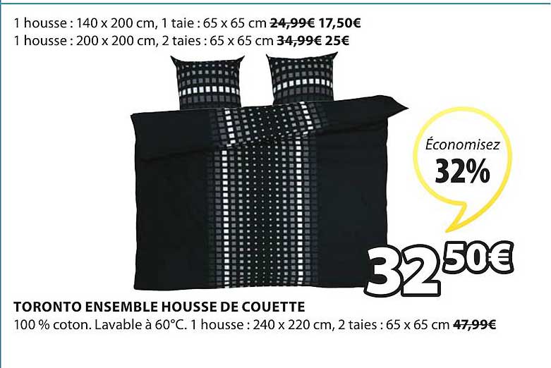 Toronto Ensemble Housse De Couette