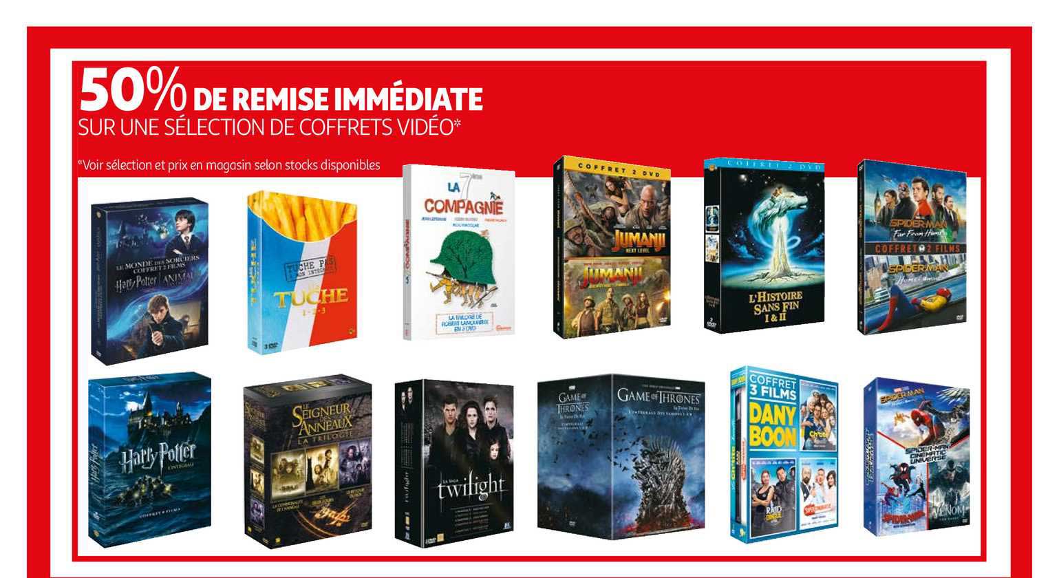 une sélection de coffrets vidéo