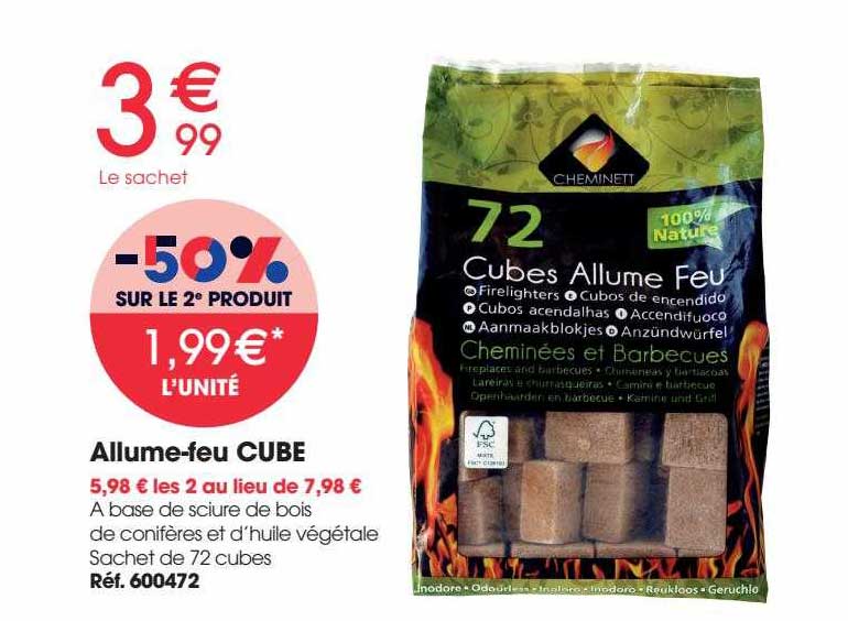 allume-feu cube