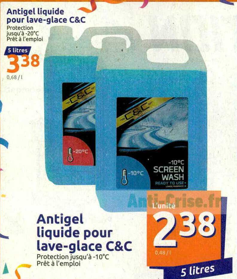 antigel liquide pour lave-glace c&c