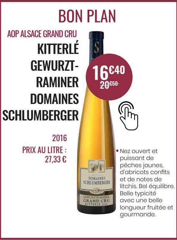 aop alsace grand cru kitterlé gewurztraminer domaines schlumberger 2016