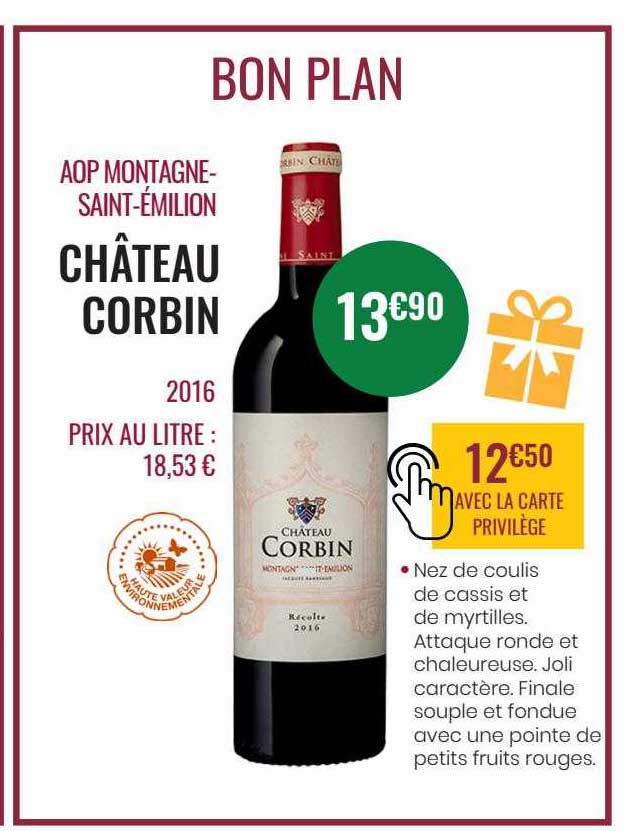 aop montagne - saint-émilion château corbin