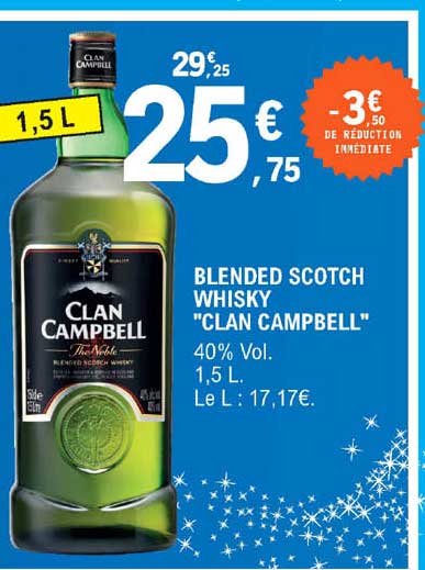 blended scotch whisky "clan campbell"