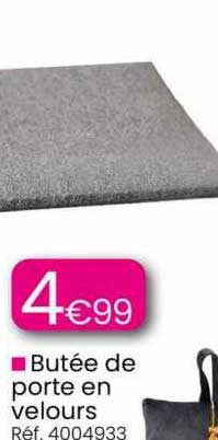 butée de porte en velours