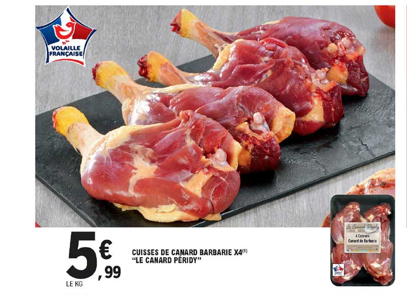 cuisses de canard barbarie x4 "le canard péridy"