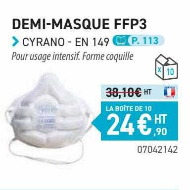 demi-masque ffp3