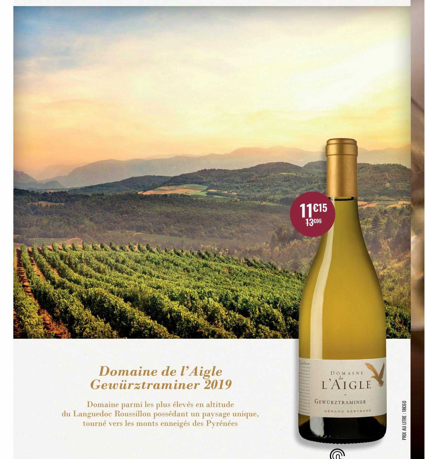 domaine de l'aigle gewürztraminer 2019